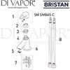 Bristan Smile Cloakroom Basin Mixer without Waste Tap Spares